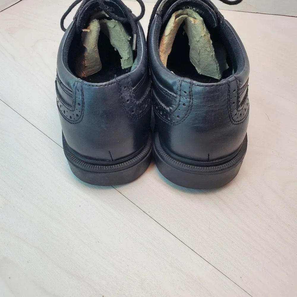 Dr Scholls Lexington Wingtip Oxford Dress Shoes Black Leather Men 10W